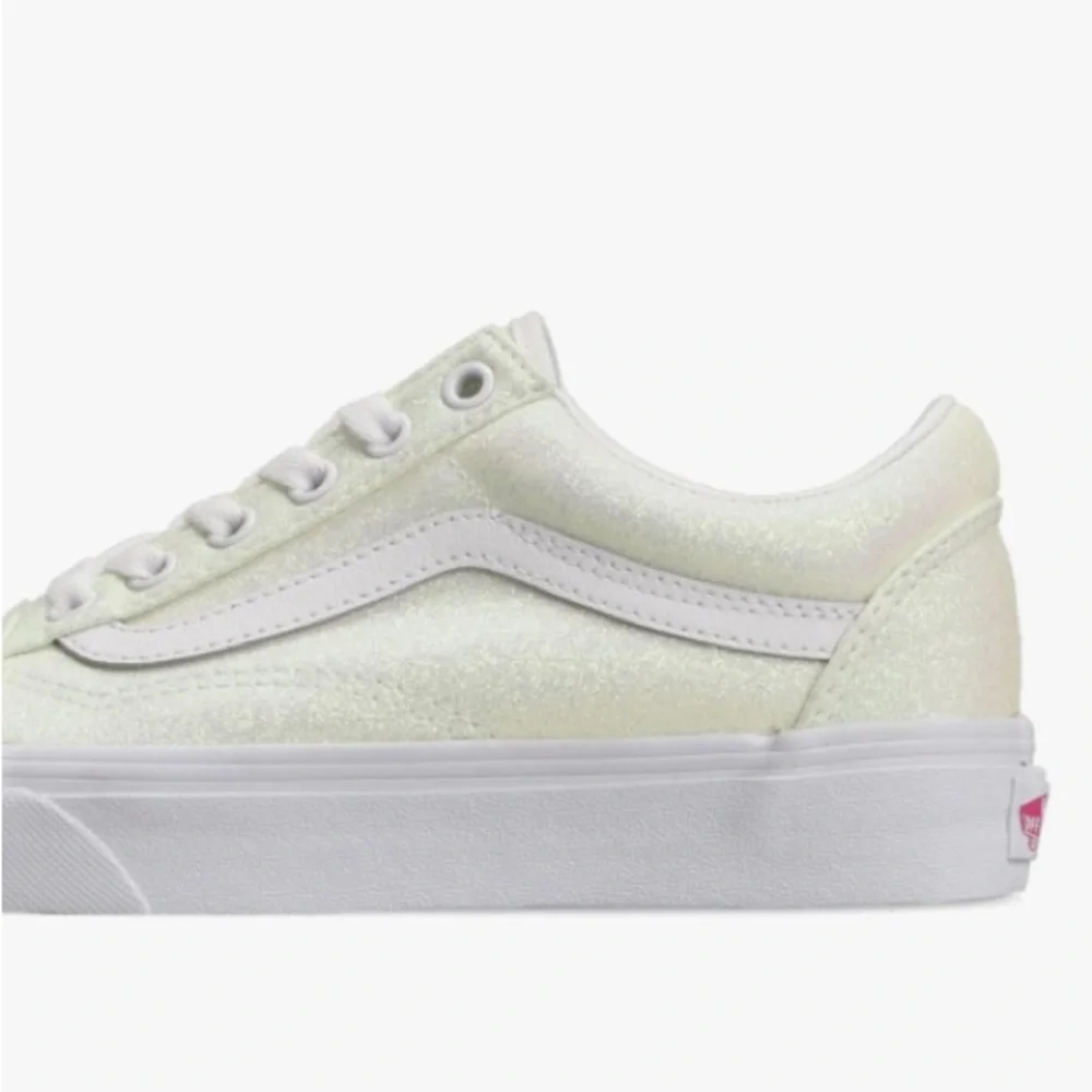 Vans Men's Old Skool Sneaker, (UV Glitter) Pink/True White, Size - Picture 6 of 6